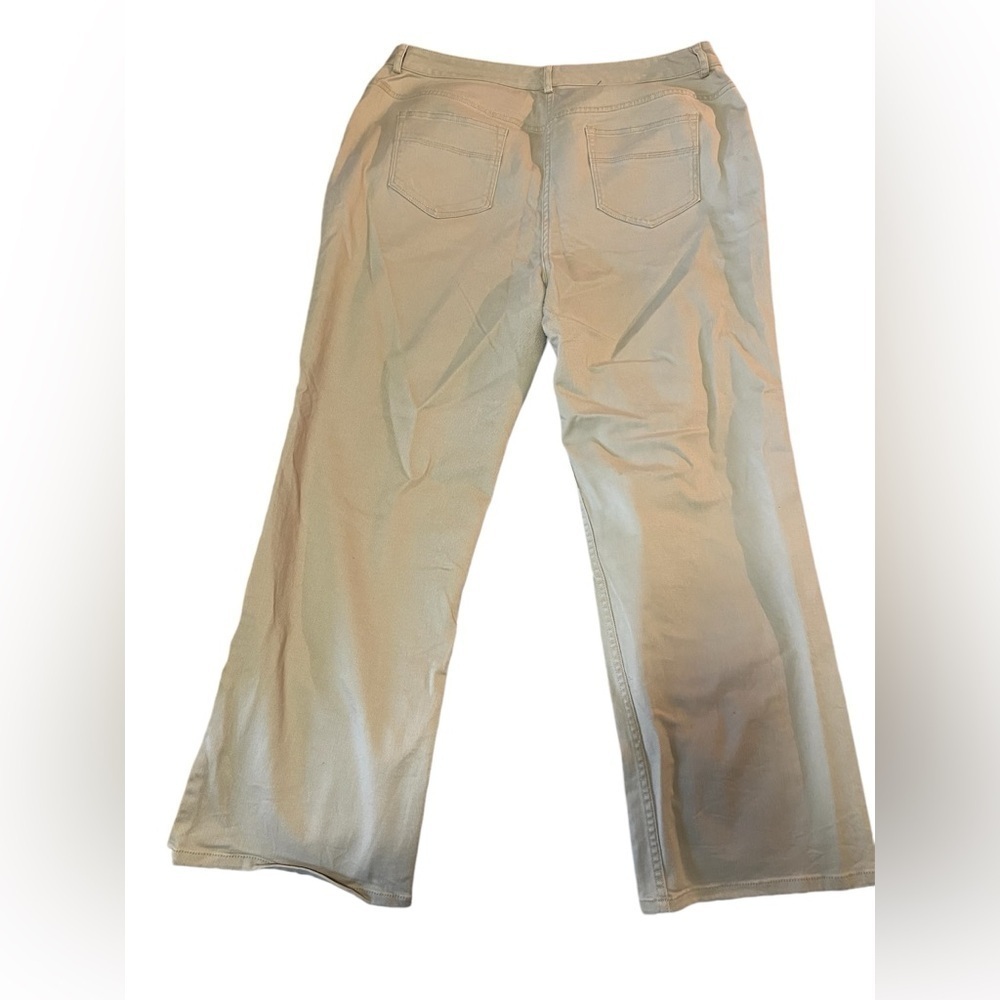 EUC Charter Club Women’s Beige Denim Pants 16W - Picture 2 of 2